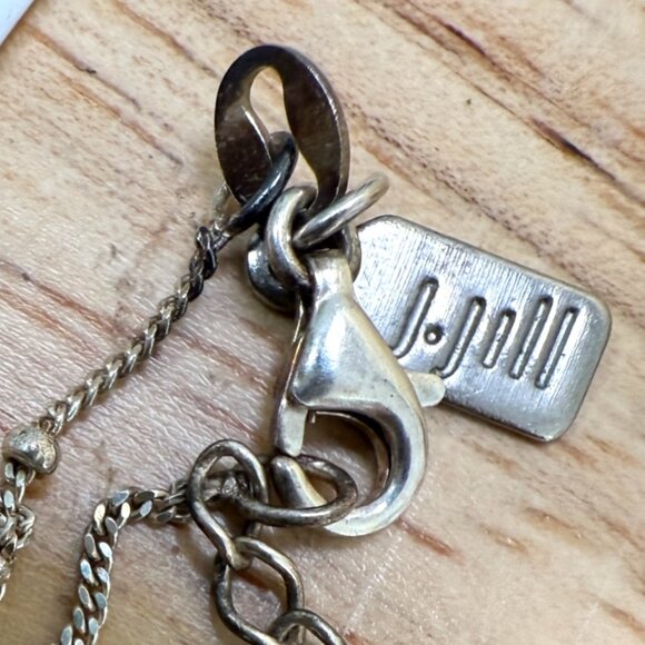 J. Jill 925 Italy Shell Pendant Necklace W/ Gemstone Accents On Sterling Silver - Picture 9 of 13